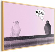 Plakat Zaloty 30x21 cm z ramą złotą bez marginesu ARTGEIST B