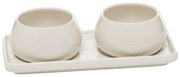 Ceramiczny zestaw do serwowania przekąsek NORA