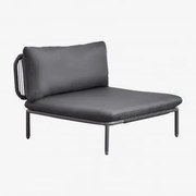 Moduł Centralny Do Modułowej Sofy Ogrodowej Roubly Grafitowa Szarość - Sklum