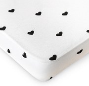 4Home prześcieradło jersey Serduszka, 180 x 200 cm