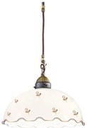 Kolarz 731.30.161- Lampa wisząca na lince NONNA 1xE27/75W/230V, średnica 30 cm, kwiat, różowe złoto