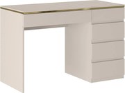 Biurko - 5 szuflad - Beżowy i złoty - VUKIA marki Pascal Morabito