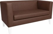 Sofa Monaco : Kolor nogi - Biała, Kolor tkaniny - EKO-SKÓRA - 3D, Typ tkaniny - Eko-skóra , Wysokość nogi - 20 cm
