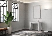 Konsola rozkładana 90x48/308 cm Anvar frassino biała