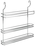 Wiszący stojak na ręczniki kuchenne ze stali chromowanej w kolorze srebra Lonardo – Metaltex