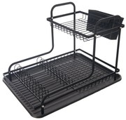 Orion Drutowany ociekacz z tacą Radka, 2 poziomy,42,5 x 32 x 29 cm