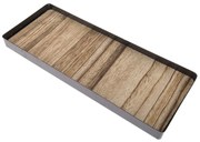 Metalowa taca z drewnianym dnem Dienen, 40 x 13 cm