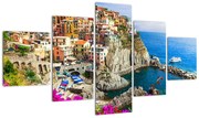 Obraz - Włoska wioska Manarola (125x70 cm)