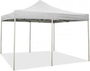 3 x 6 m Biała składana altana pokryta wodoodpornym PVC