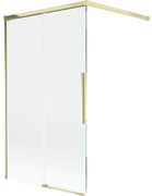 Mexen Rox parawan nawannowy 2-skrzydłowy rozsuwany 100 x 150 cm, transparent, złoty - 8C9-100-003-50-00