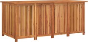 Skrzynia Ogrodowa z Litego Drewna Akacjowego 200x80x75 cm - Przestronna i Odporna na Wodę