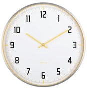 Karlsson 5969BY designerski zegar ścienny żółty,średnica 40 cm