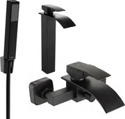 Mexen Aries R77 zestaw wannowy, czarny - 744813R77-70