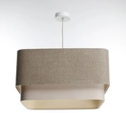 Lampa wisząca KWADRO DUO 009 51x47cm beżowa/kremowa BPS KONCEPT