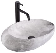 Umywalka nablatowa Rea Roxy C Stone L.GREY