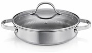 Tescoma Patelnia głęboka z pokrywką SteelCRAFT śr. 24 cm, 2 uchwyty, 24 cm