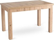 Stół Prostokątny Rozkładany SKUBI 120-160 cm Dąb Artisan Nowoczesny Loft