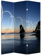 Parawan - Plaża przy zachodzie Słońca (126x170 cm)