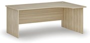 Narożne biurko PRIMO WOOD, 180x120 cm, prawe, dąb naturalny