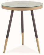 Ława VEGA C 45x45 biała/czarna SIGNAL