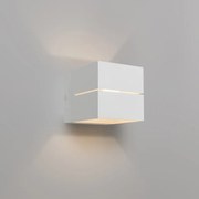 Nowoczesna lampa ścienna biała 9,7 cm - Transfer Groove Nowoczesny Oswietlenie wewnetrzne