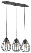 Żyrandol na drutu BRYLANT BLACK 3xE27/60W/230V