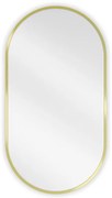 Mexen Loft lustro łazienkowe owalne 75 x 40 cm, rama złota - 9851-075-040-000-50