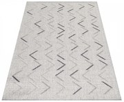 Dywan zewnętrzny Aruba Strzałki kremowo - szary 60 cm x 100 cm