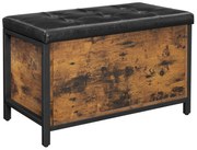 Skrzynia - kufer, dąb rustykalny, siedzisko