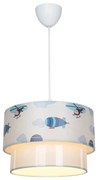 Biało-niebieska lampa dziecięca – Squid Lighting