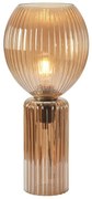 Lampa stołowa w bursztynowym kolorze ze szklanym kloszem (wysokość 40 cm) Toulipa – Markslöjd