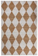 Biało-naturalny dywan z mieszanki juty tkany ręcznie 120x170 cm Effie Diamond – Flair Rugs