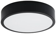 Czarny okrągły minimalistyczny plafon LED 30 cm - A600 W2-A93