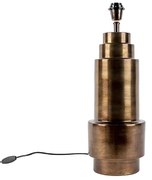 Lampa stołowa w stylu art deco brązowa bez klosza - Bruut ArtDeco Oswietlenie wewnetrzne