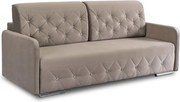Sofa Rozkładana z Funkcją Spania VIVO Dwuosobowa Beżowa Glamour do Salonu