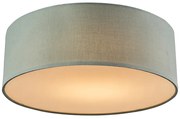 Lampa sufitowa zielona 30 cm z LED - Drum LED