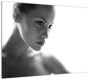 Obraz - czarno - biały portret kobiety (70x50 cm)