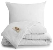 MATEX Pościel muślinowa biały, 140 x 200 cm, 70 x 90 cm