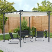 Pawilon ogrodowy Vigo 2,95 x 2,95 m ecru PATIO