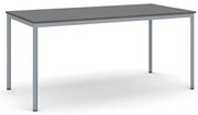 Stół jadalniany, 160x80 cm, ciemnoszara podstawa, grafit