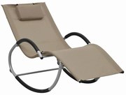 Brązowoszary leżak ogrodowy G4-B41