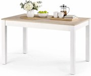 Stół rozkładany - dąb sonoma+biały L6-R53