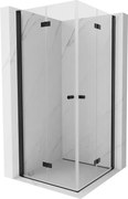 Mexen Mist-F Duo kabina prysznicowa składana 70 x 70 cm, transparent, czarna - 8A6-070L-070P-70-00