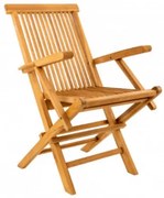 TAMAN RUSSET FSC - rozkładany fotel ogrodowy z drewna tekowego