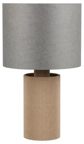 Szaro-beżowa lampa stołowa (wysokość 28 cm) Canio – Trio