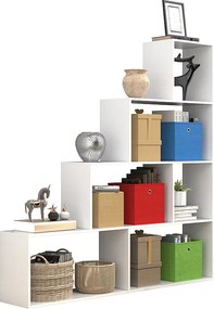 Wood Shelf Room Divider Książki Dubila L