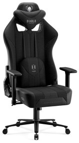 Materiałowy fotel gamingowy czarny Diablo X-Player 2.0 King Size