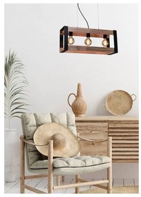 Czarna lampa wisząca 20x60 cm Varna – Candellux Lighting