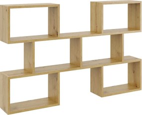 Skandynawska półka na książki w kolorze dąb artisan A5-E16