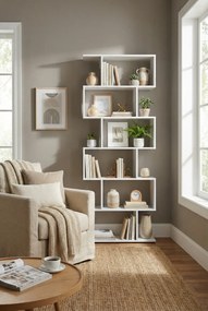 Biały ażurowy regał do salonu P3-R40